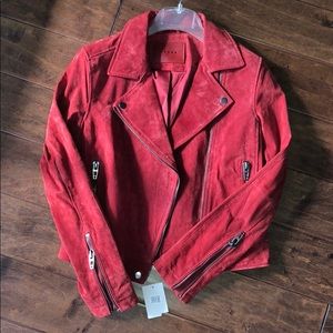 Blank NYC Suede Moto Jacket Size Small NWT